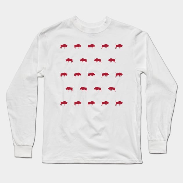 Houston | Red Bull Long Sleeve T-Shirt by HalamoDesigns